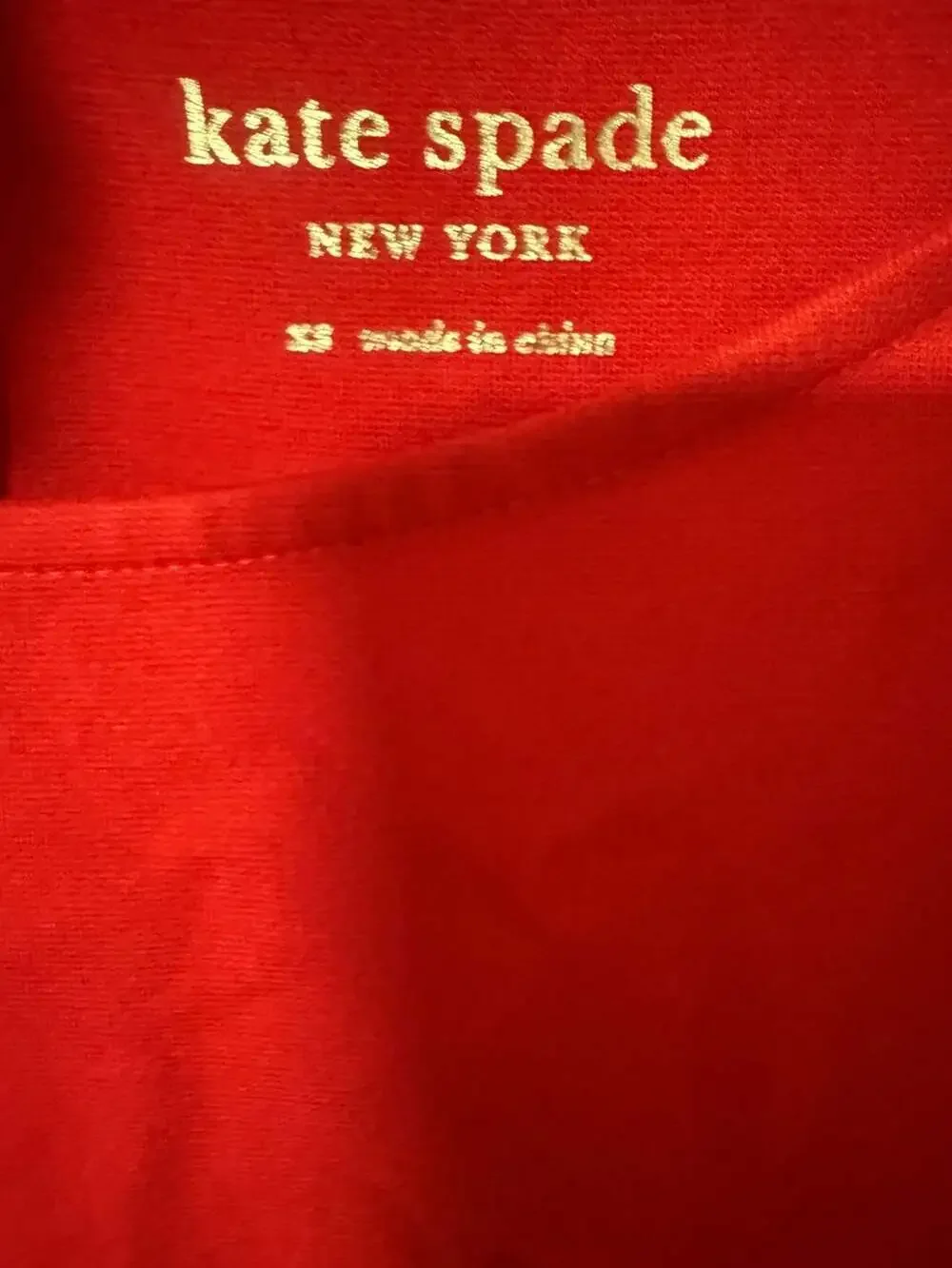 Kate Spade New York Red Bow Waist Fit and Flare Ponte Mini Dress Size XS